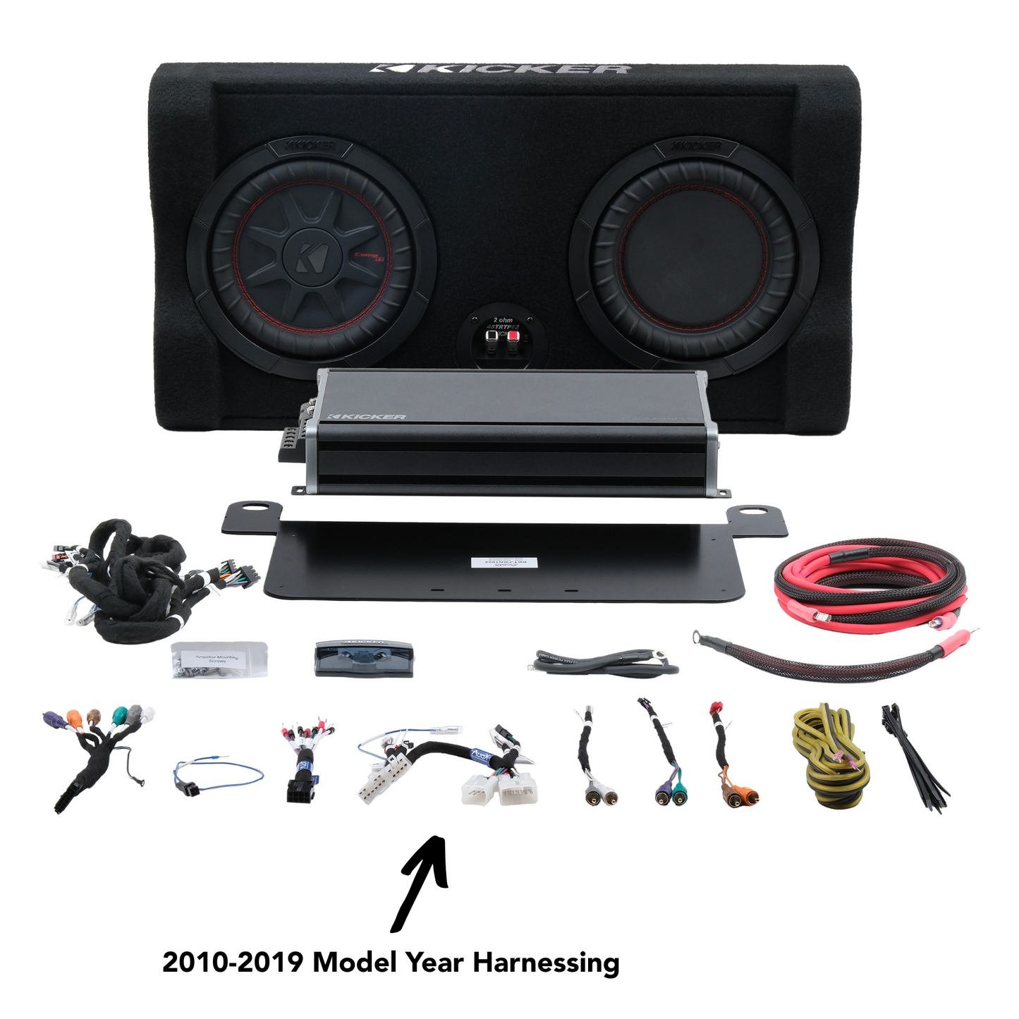 Kicker Plug & Play 5-Channel Amplifier and Down-fire Subwoofer Kit | '10 - '24 4Runner