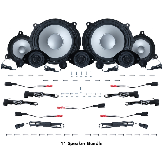 Alpine 6, 9 or 11 Speaker Plug & Play Bundle (8" Front Door Speaker) | 2022+ Tundra