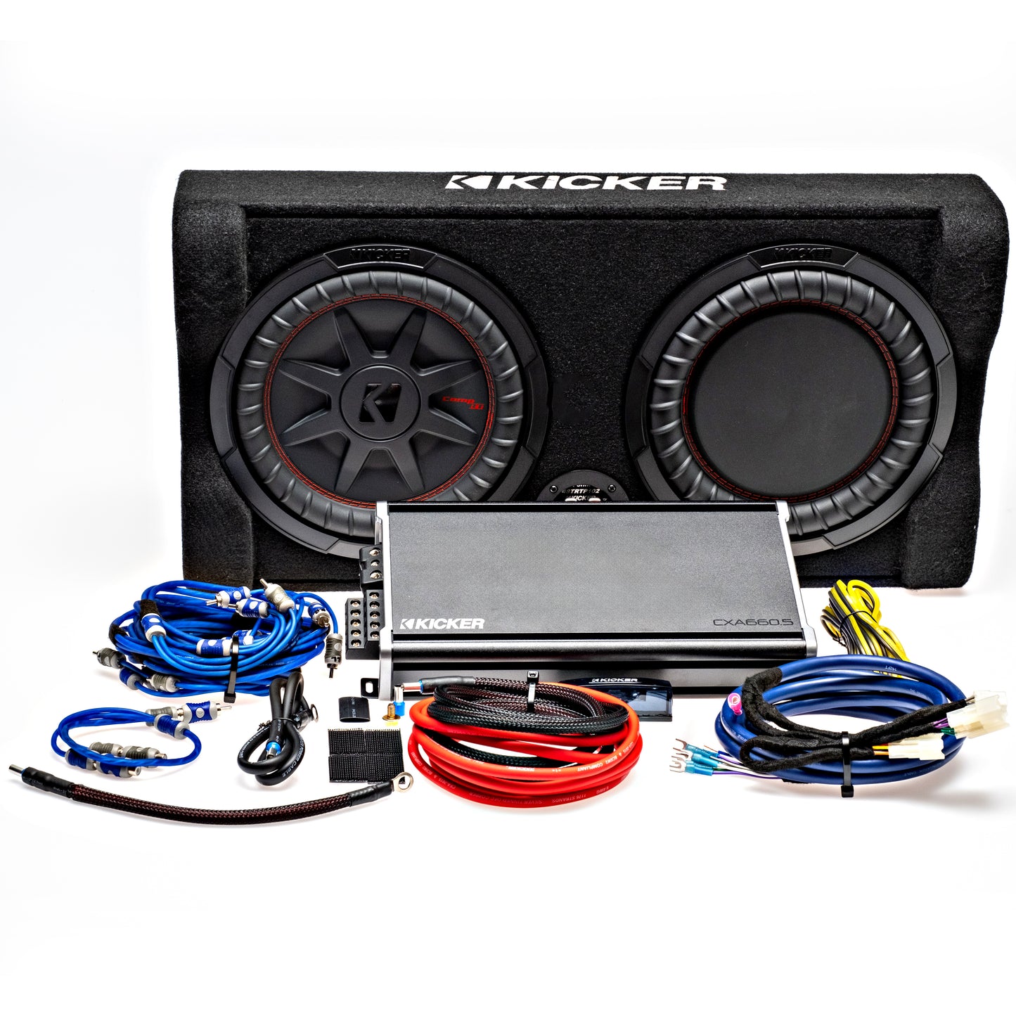 Kicker Plug & Play Down-Firing Subwoofer & 5-Channel Amplifier Kit | '03 - '24 4Runner