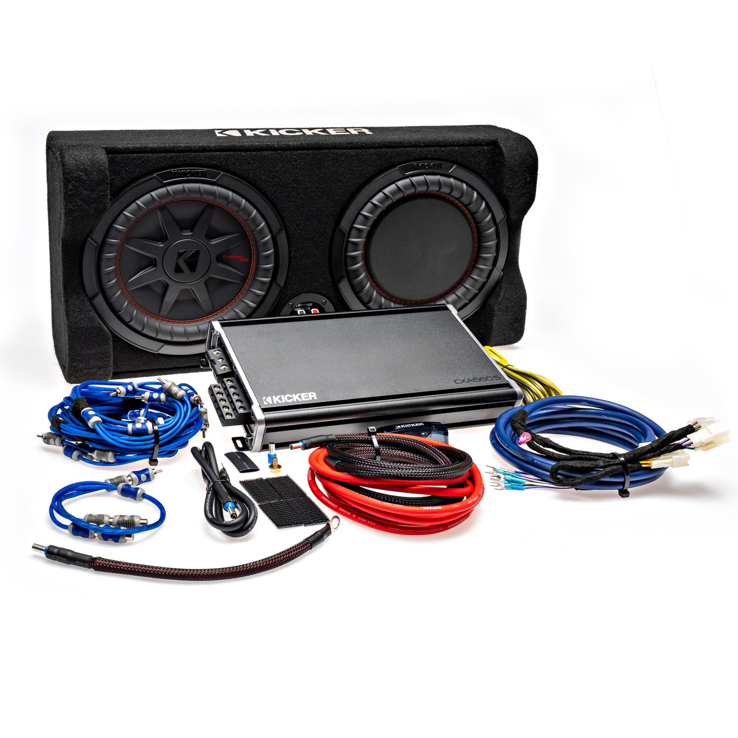 Kicker Plug & Play Down-Firing Subwoofer & 5-Channel Amplifier Kit | '03 - '24 4Runner