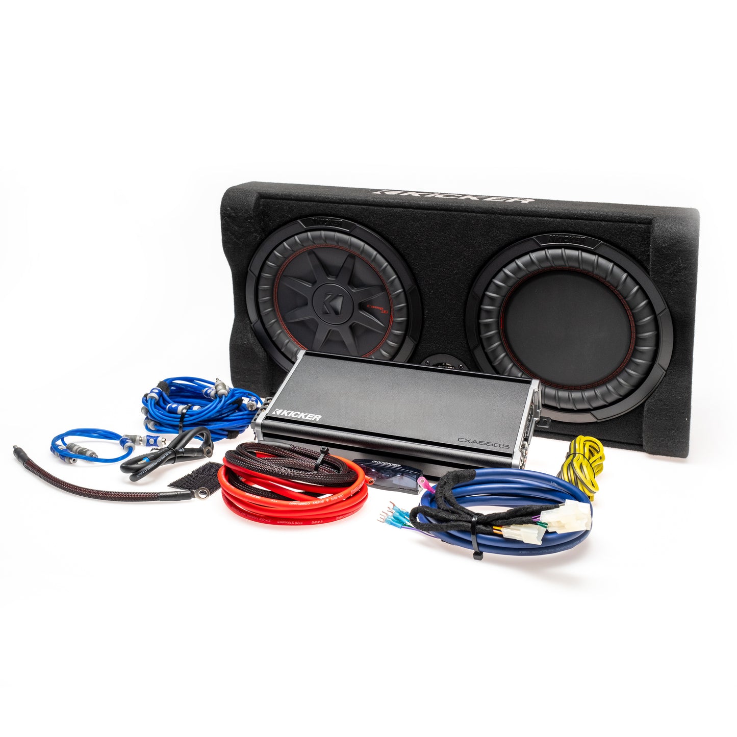 Kicker Plug & Play Down-Firing Subwoofer & 5-Channel Amplifier Kit | '03 - '24 4Runner