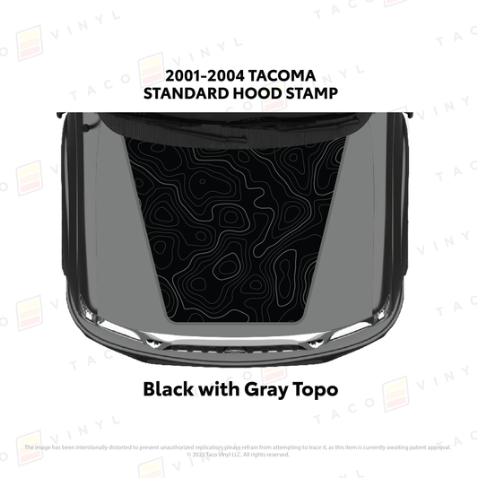 Taco Vinyl Toyota Tacoma Hood Stamp | '01 - '04 Tacoma