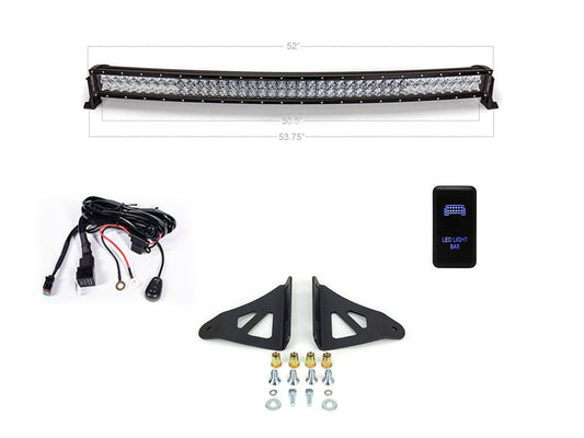 Cali Raised 52" Curved LED Light Bar Roof Brackets Kit | '03 - '24 4Runner