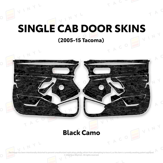Taco Vinyl Tacoma Single Cab Door Skins | '05 - '15 Tacoma