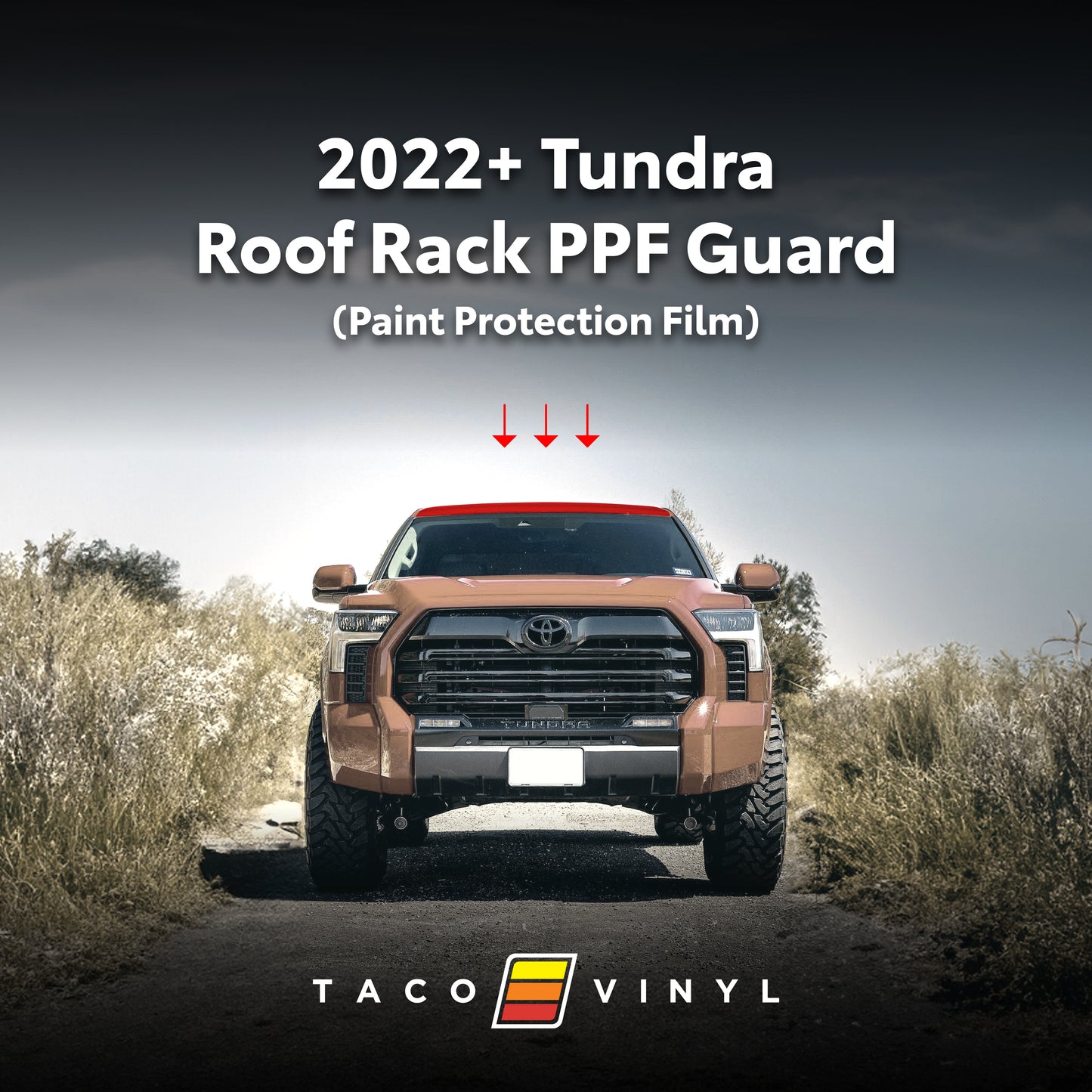 Taco Vinyl Tundra PPF Roof Rack Guard | '22+ Tundra