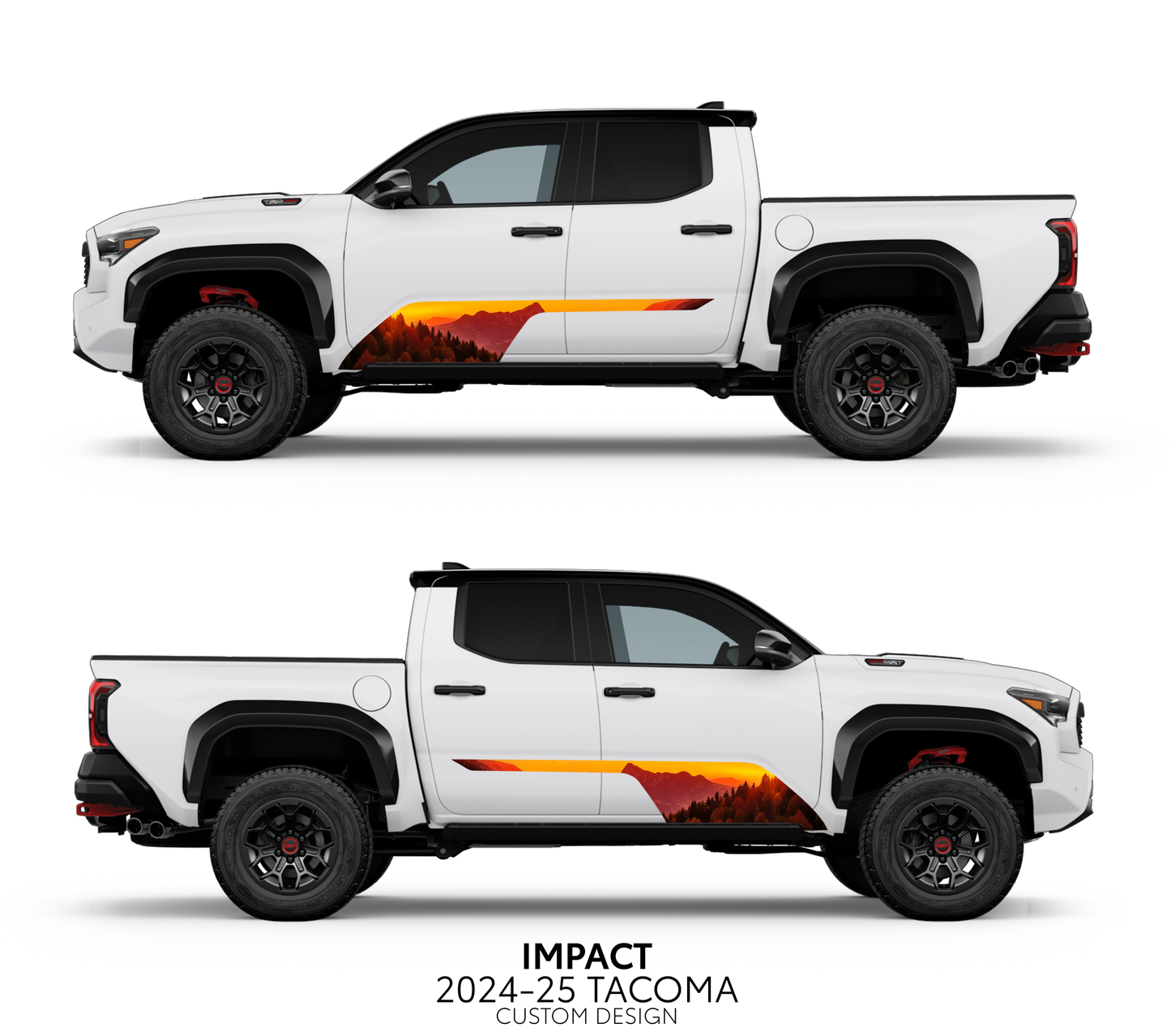 Taco Vinyl Tacoma Impact Rocker Panel Decal Kit | 2024+ Tacoma