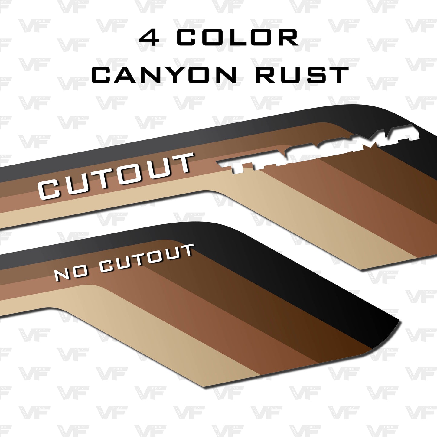 Vinyl Fox LowerLine Vinyl Side Stripes | 2024+ Tacoma