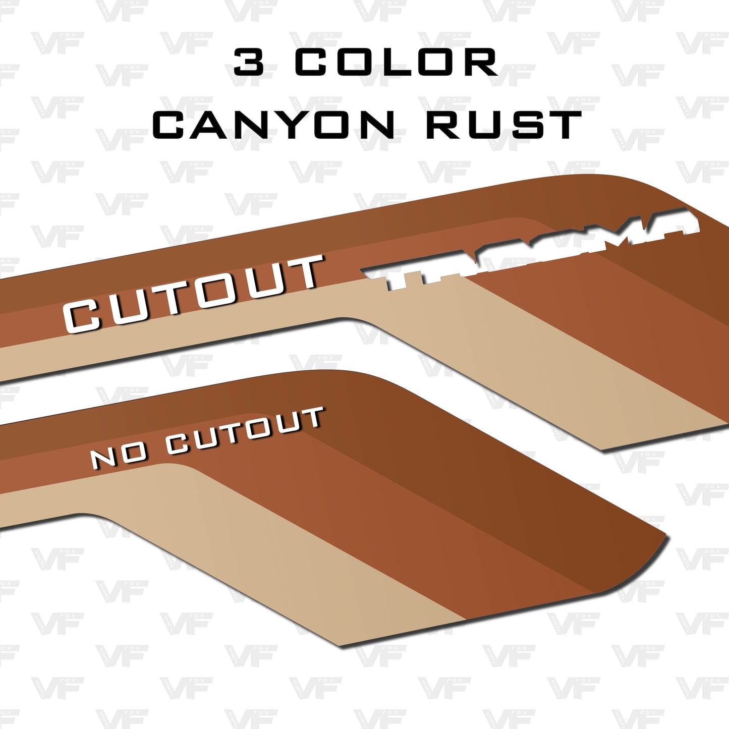 Vinyl Fox LowerLine Vinyl Side Stripes | 2024+ Tacoma