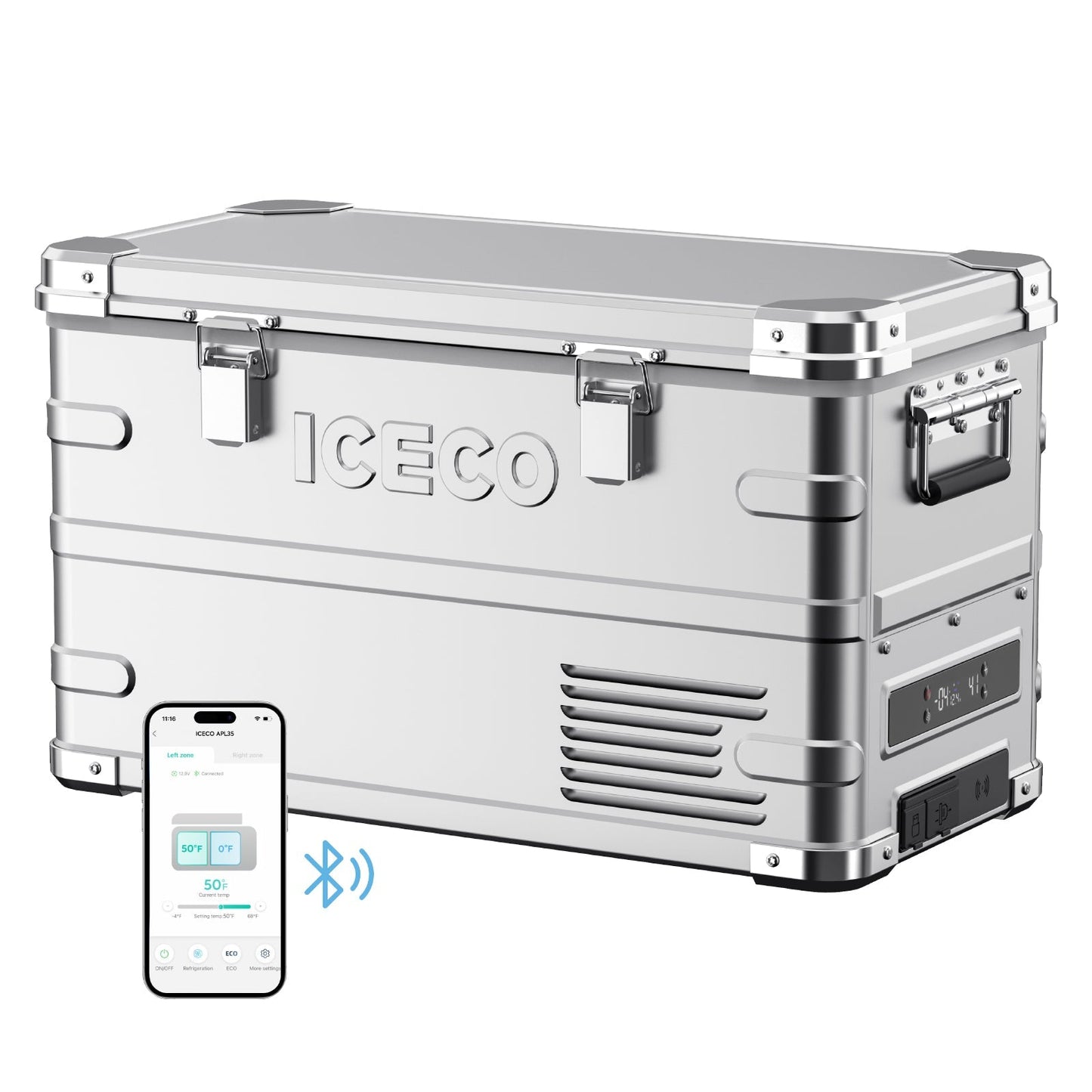 APL35 Dual Zone Aluminum Refrigerator| ICECO | 35 LT