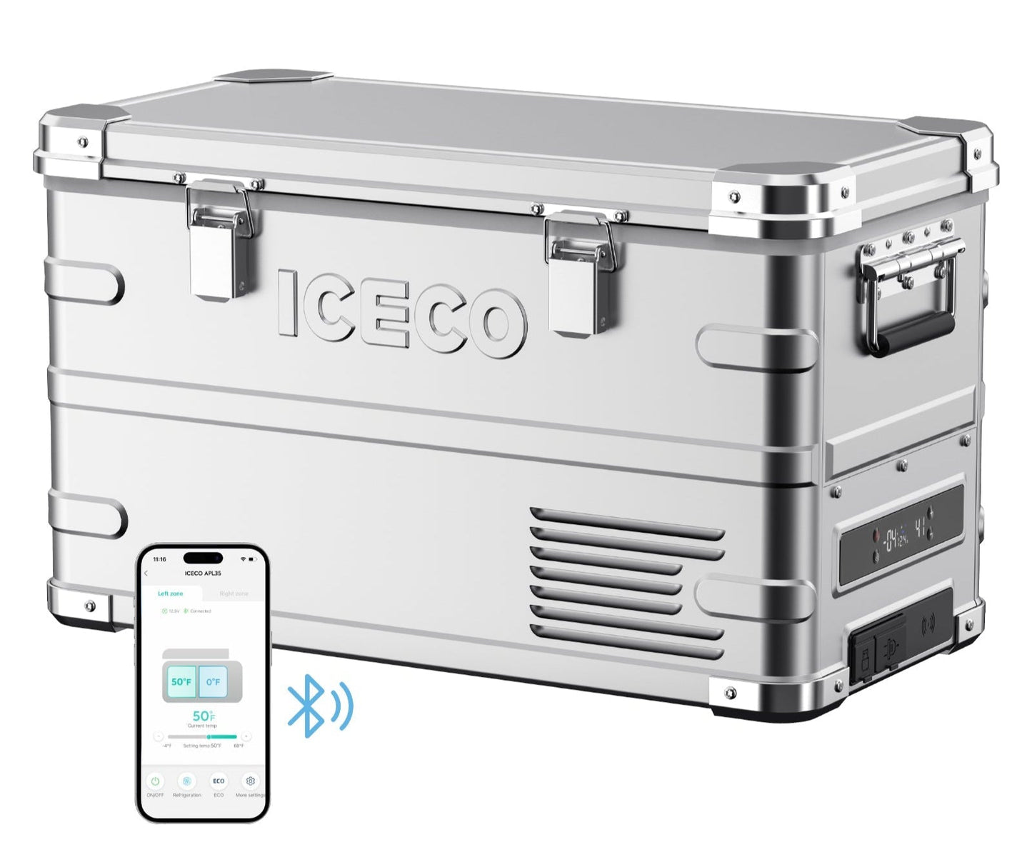 APL35 Dual Zone Aluminum Refrigerator| ICECO | 35 LT