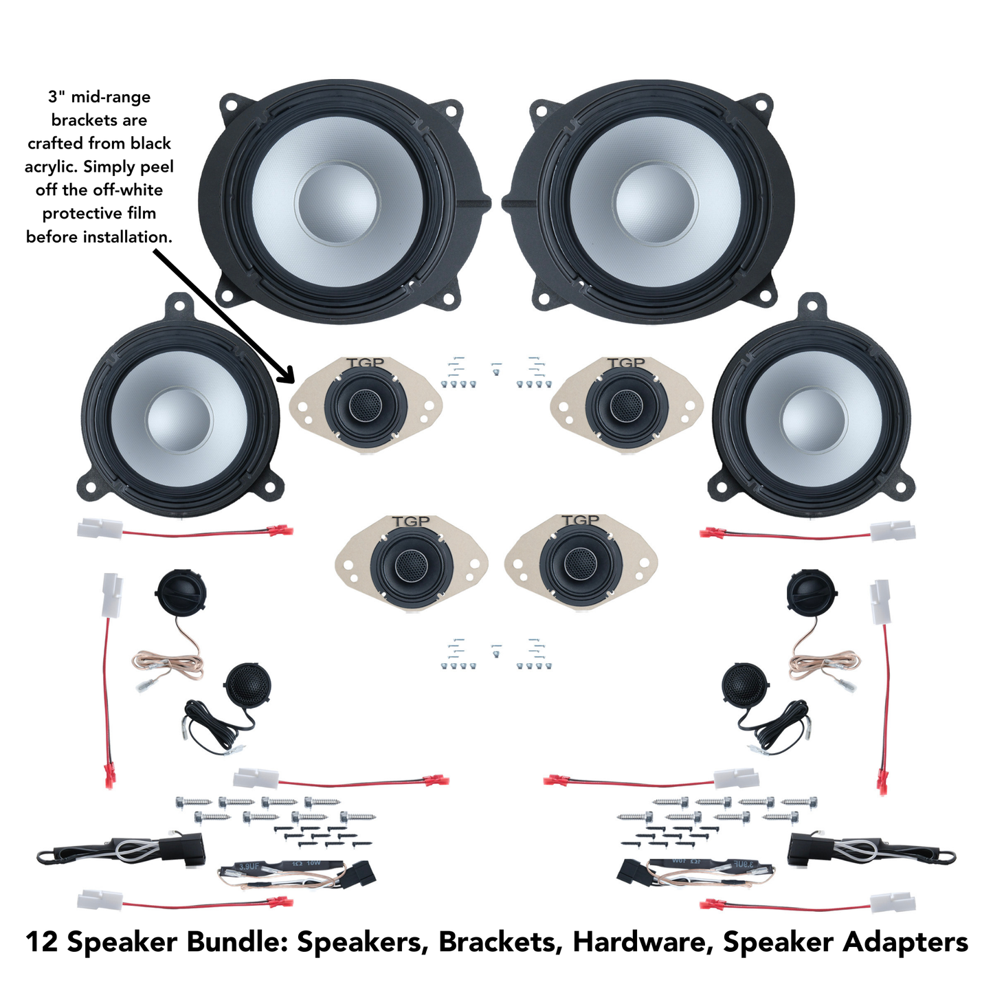 Alpine 8 or 12 Speaker Plug & Play Bundle (8