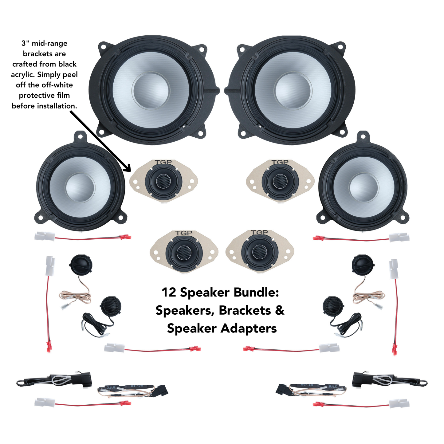 Alpine 8 or 12 Speaker Plug & Play Bundle (8