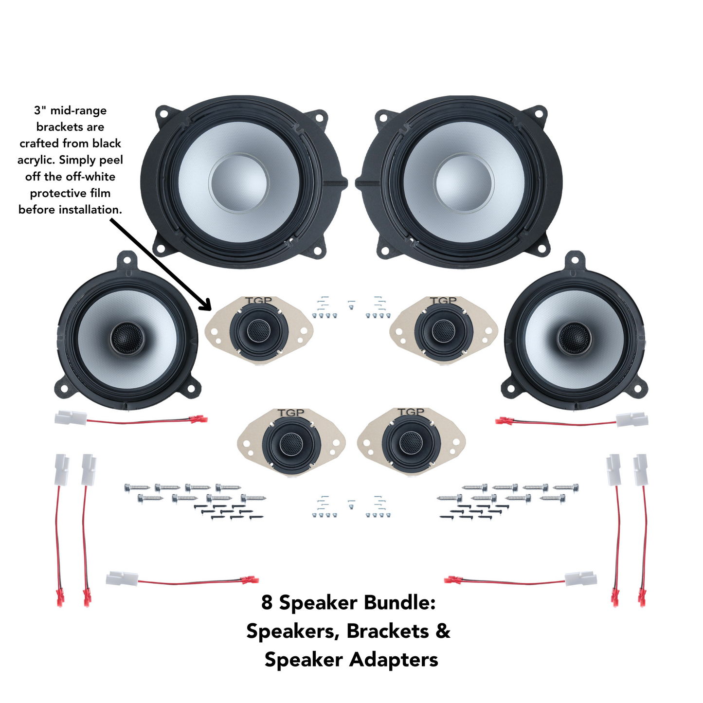 Alpine 8 or 12 Speaker Plug & Play Bundle (8