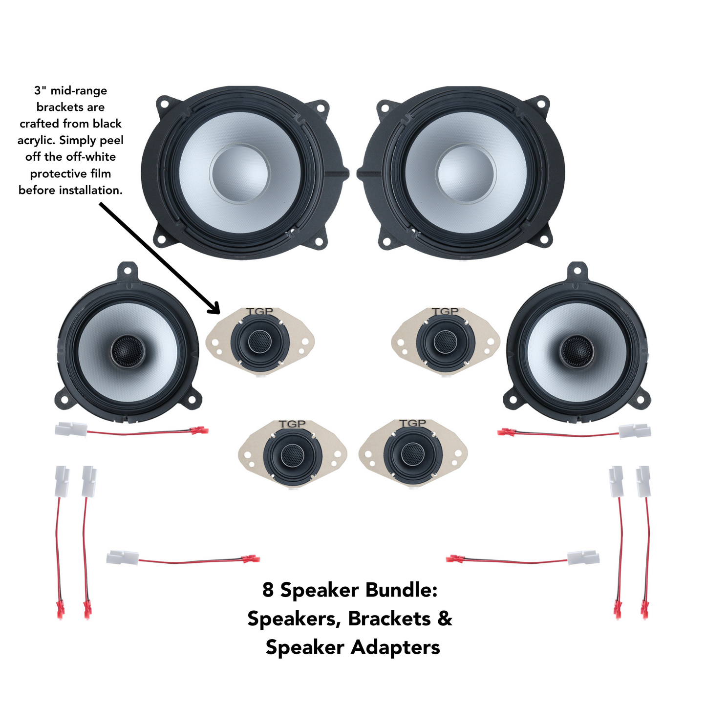 Alpine 8 or 12 Speaker Plug & Play Bundle (8