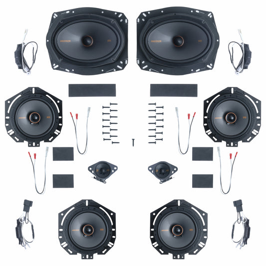 Kicker Plug & Play 8 Speaker Bundle (6.75" Rear Door Speakers) | '10 - '24 4Runner