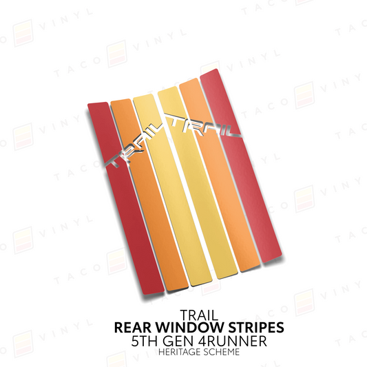 Taco Vinyl 4Runner Rear Window Stripes