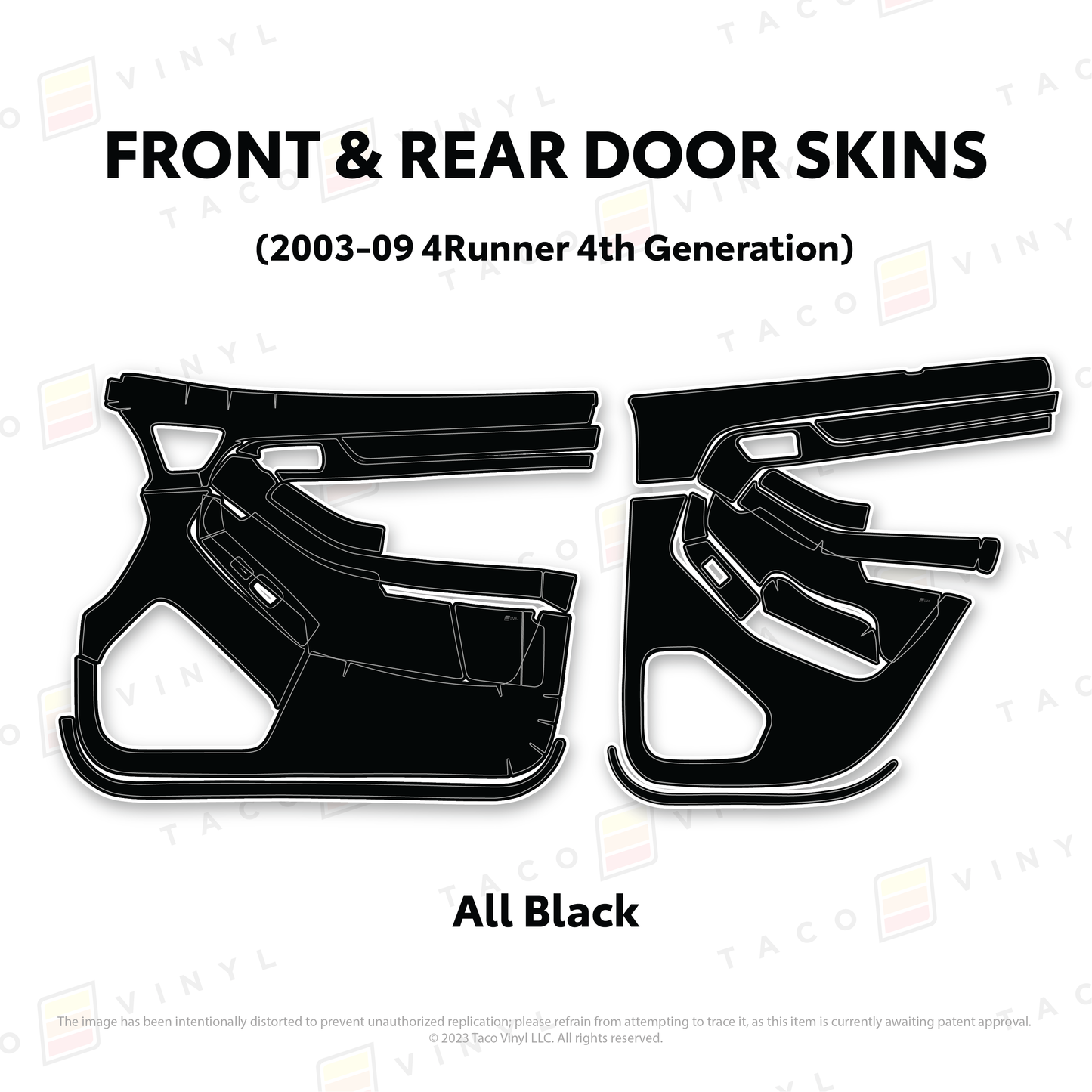 Taco Vinyl 4Runner Door Skins | '03 - '09 4Runner