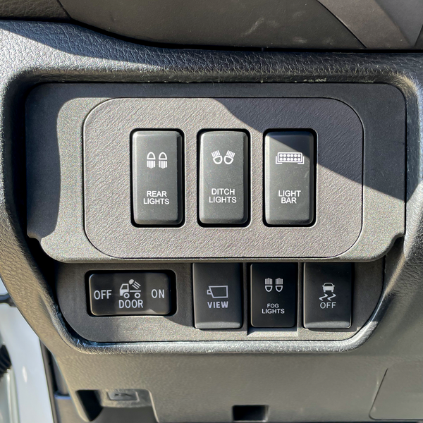 No Cut Base Switch Panel for 3 Short Switches (Tacoma Double Cab) | '16 - '23 Tacoma
