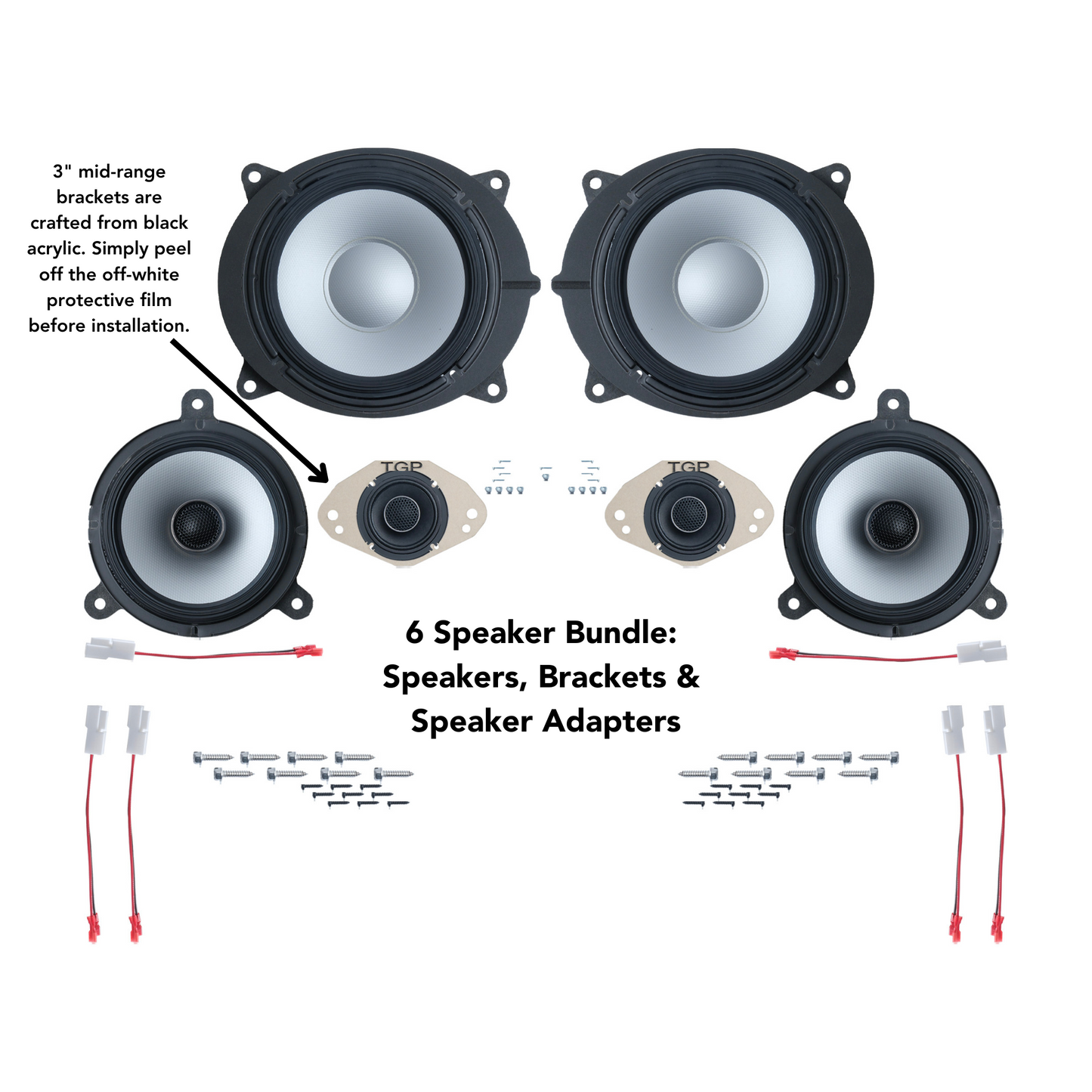 Alpine 6 or 12 Speaker Plug & Play Bundle (8