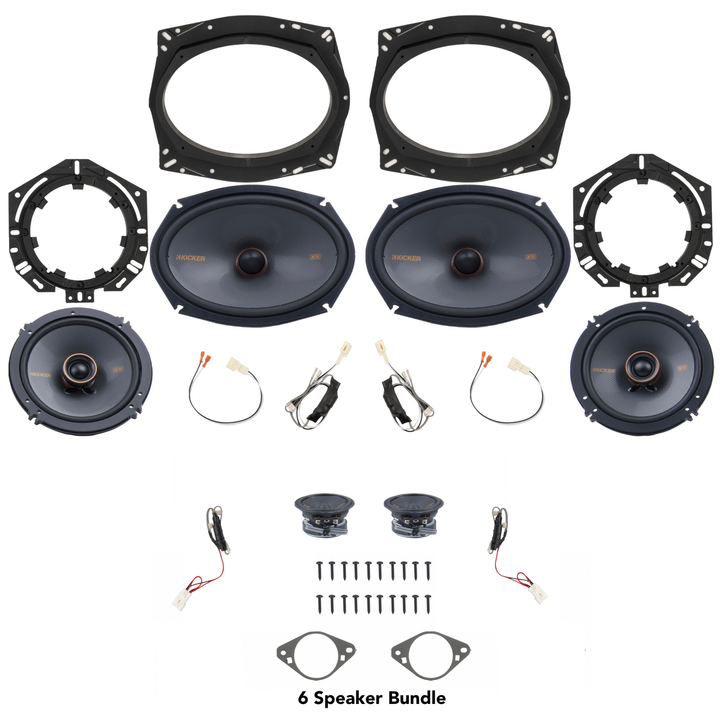 Kicker Plug & Play 6 or 8 Speaker Bundle | '03 - '09 4Runner
