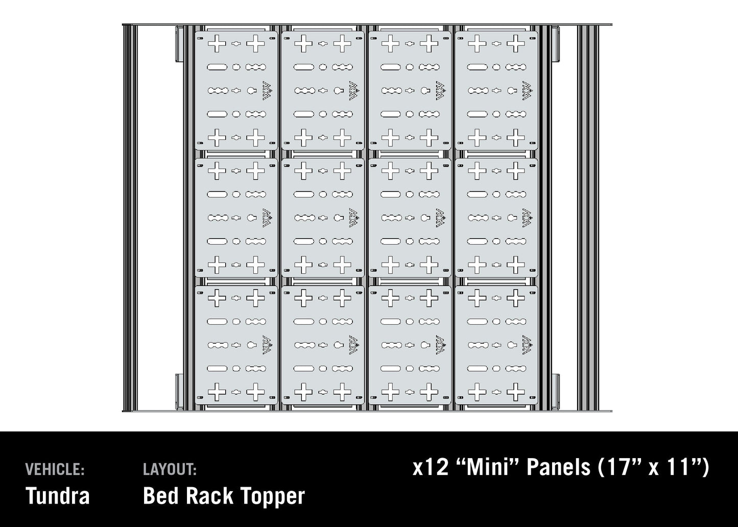 Toyota Tundra 3rd Gen (2022+) Bed Rack - DRIFTR Topper (Add-on)