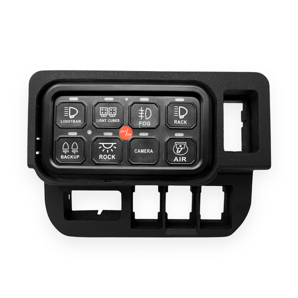 Base Panel for 1 Tall and 3 Short Switch Locations (Tacoma Double Cab) | '16 - '23 Tacoma