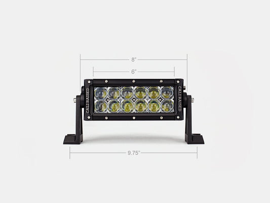 Cali Raised 8" Dual Row 5D Optic OSRAM LED Bar