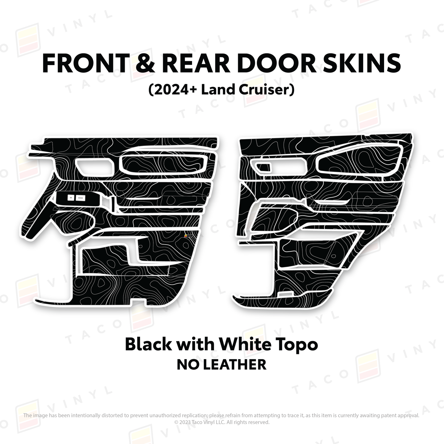 Taco Vinyl Land Cruiser 250 Door Skins | '24+ Land Cruiser