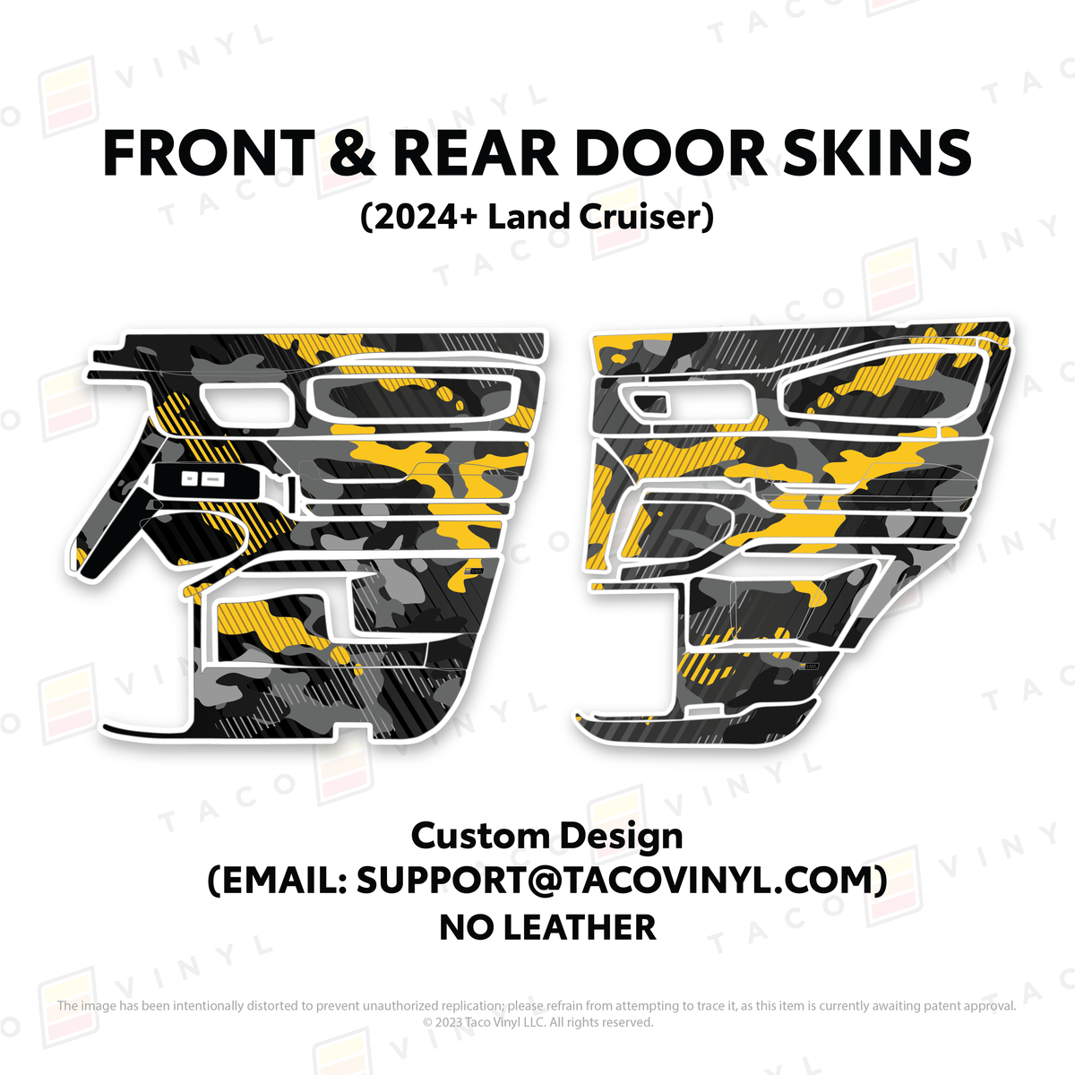 Taco Vinyl Land Cruiser 250 Door Skins | '24+ Land Cruiser
