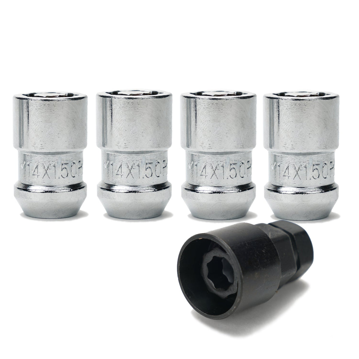 Relations Race Wheels M14x1.5 Closed-End Lug Nut Locks | Set of 4