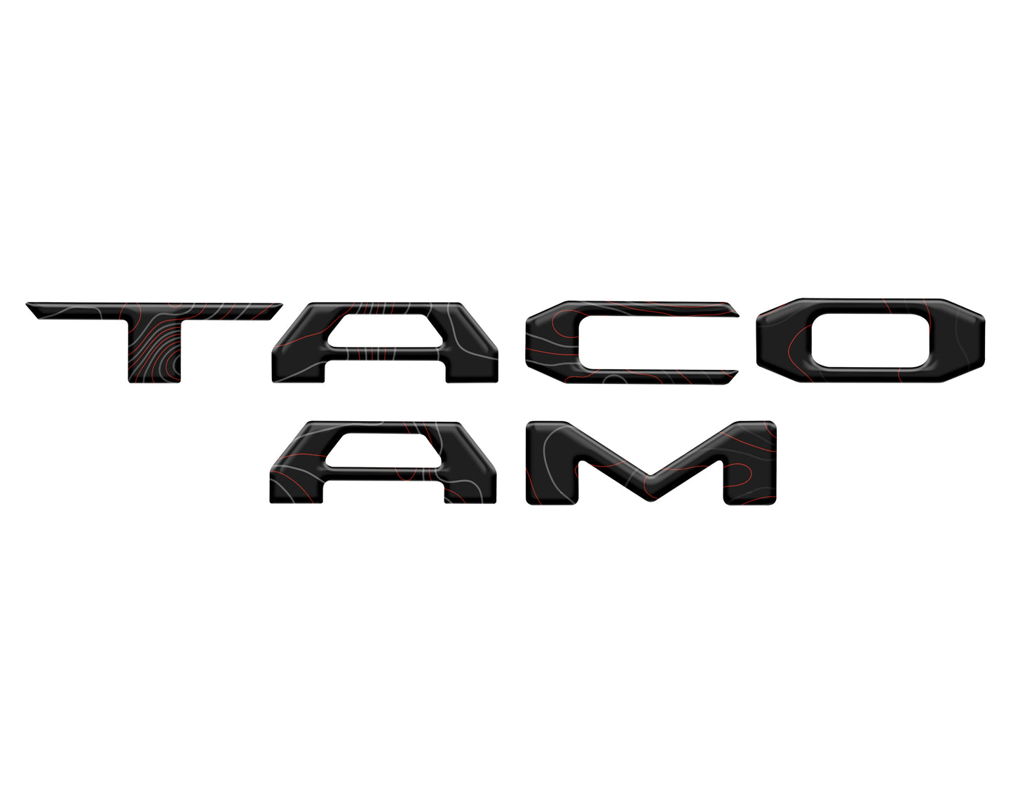 Tufskinz Tailgate Letter Inserts | '16 - '23 Tacoma