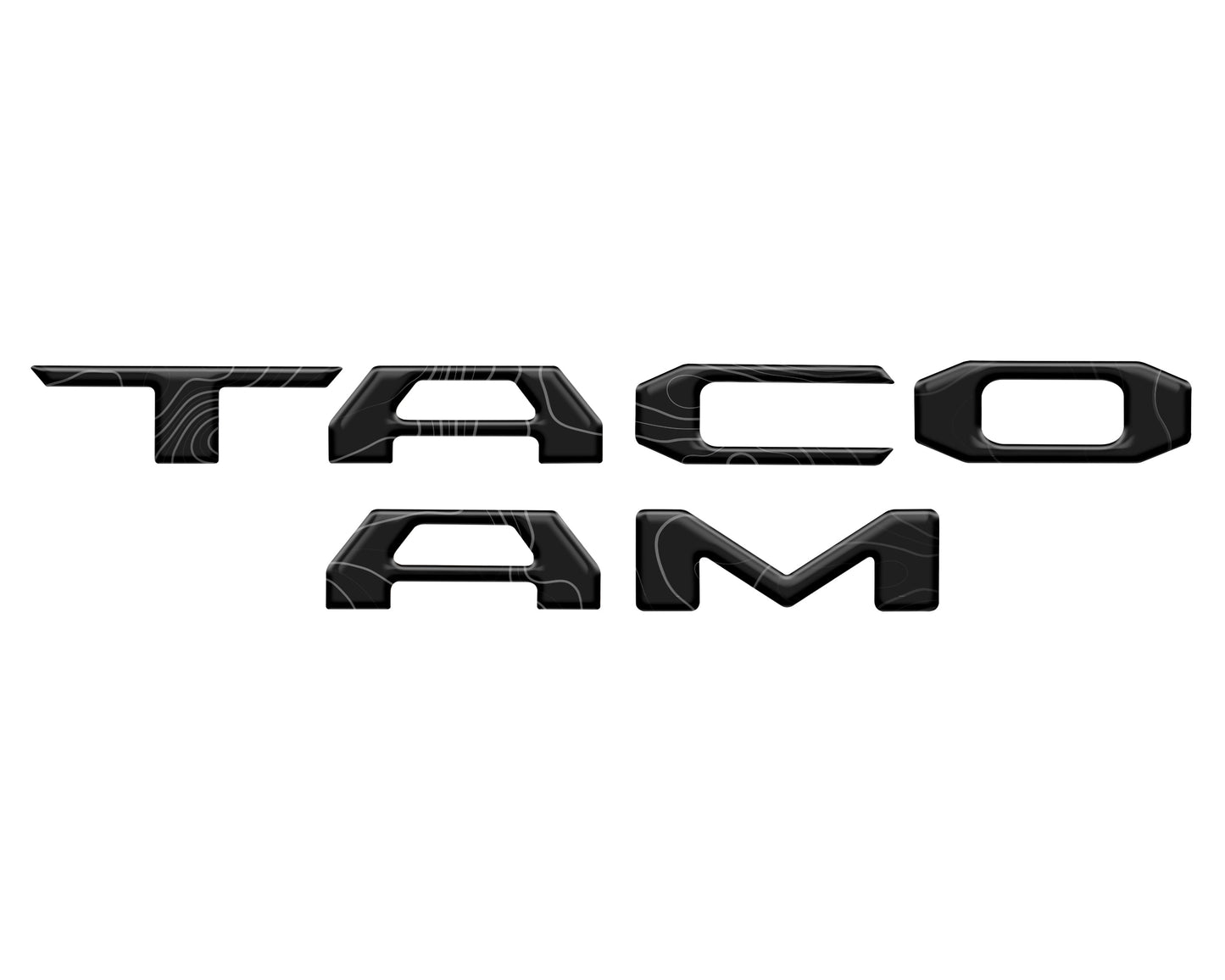 Tufskinz Tailgate Letter Inserts | '16 - '23 Tacoma
