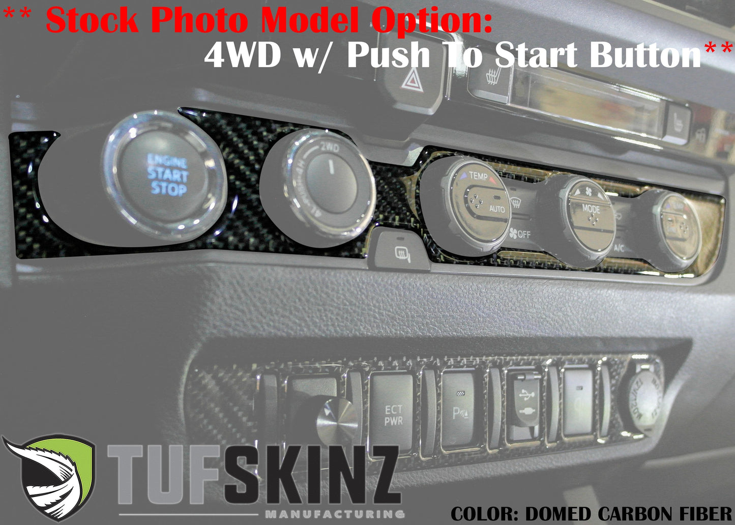 Tufskinz Climate Control Accent Overlay | '16 - '23 Toyota Tacoma