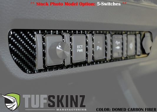 Tufskinz Center Dash Switch Panel Accent Overlay | '16 - '23 Tacoma