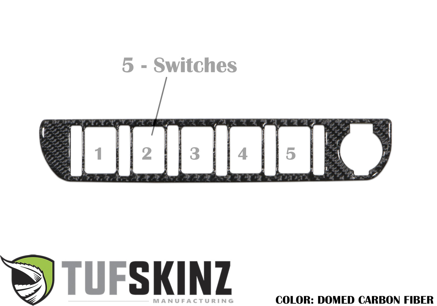 Tufskinz Center Dash Switch Panel Accent Overlay | '16 - '23 Tacoma