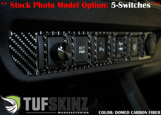 Tufskinz Center Dash Switch Panel Accent Overlay | '16 - '23 Tacoma