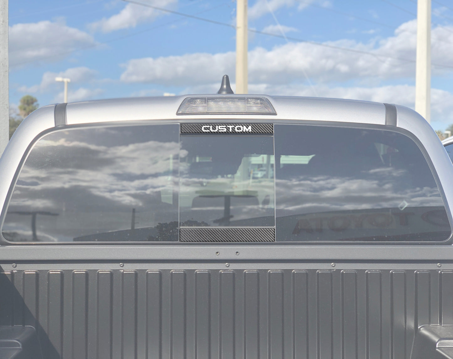 Tufskinz Rear Power Sliding Window Accent Overlays | '16 - '23 Tacoma