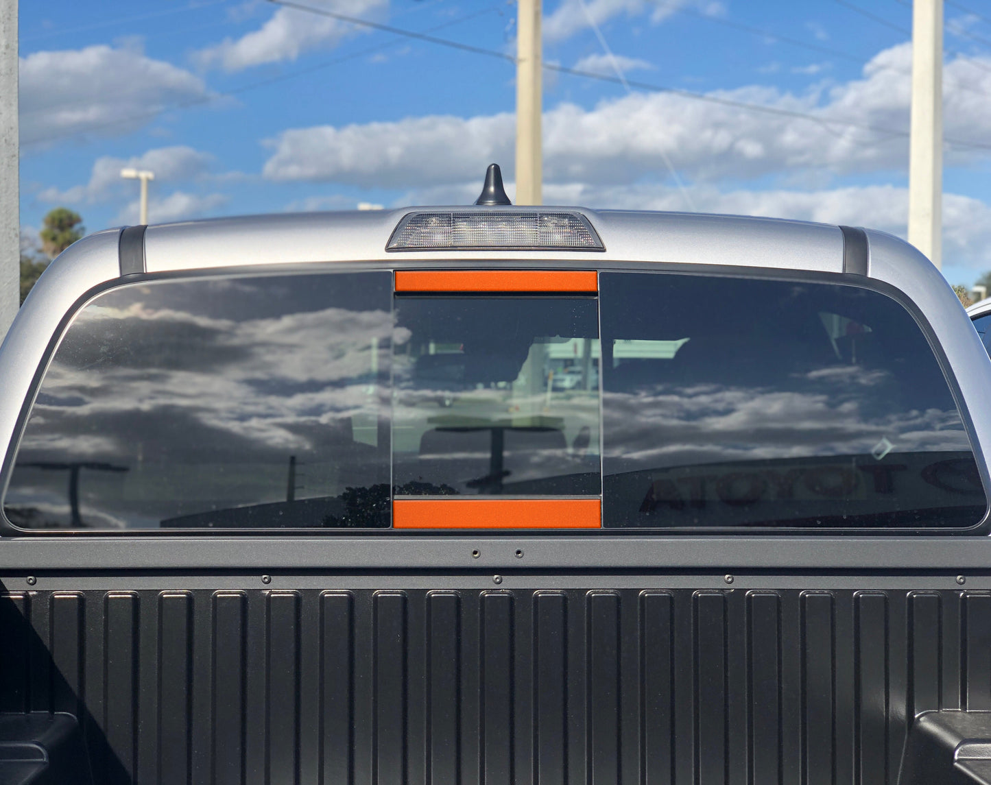 Tufskinz Rear Power Sliding Window Accent Overlays | '16 - '23 Tacoma