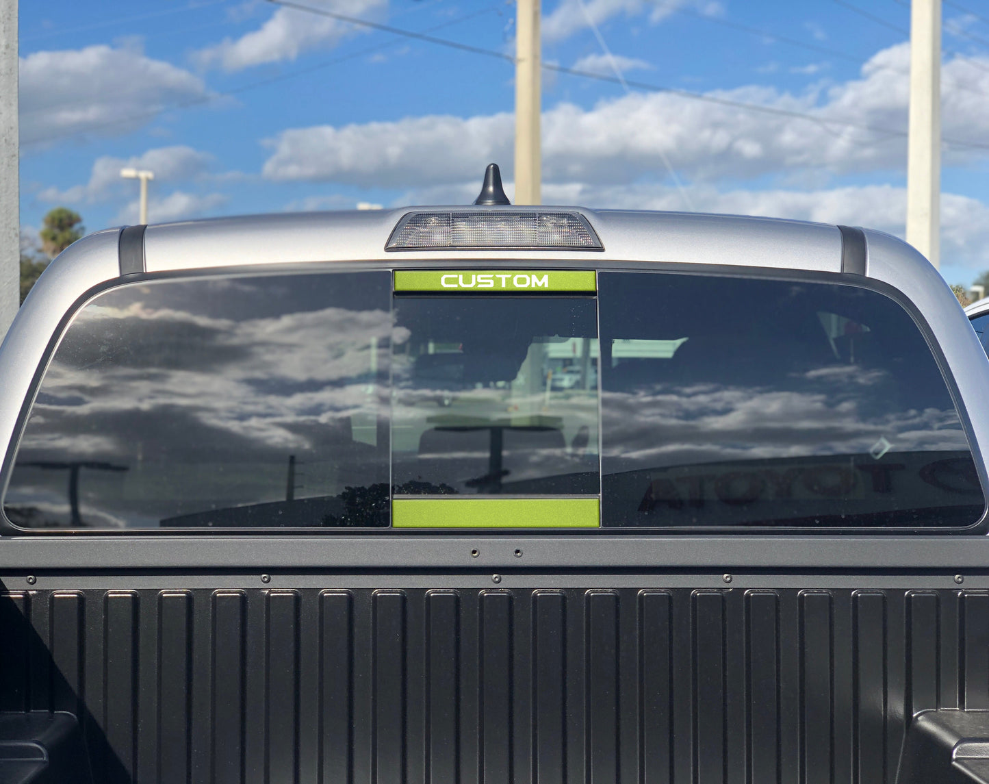 Tufskinz Rear Power Sliding Window Accent Overlays | '16 - '23 Tacoma