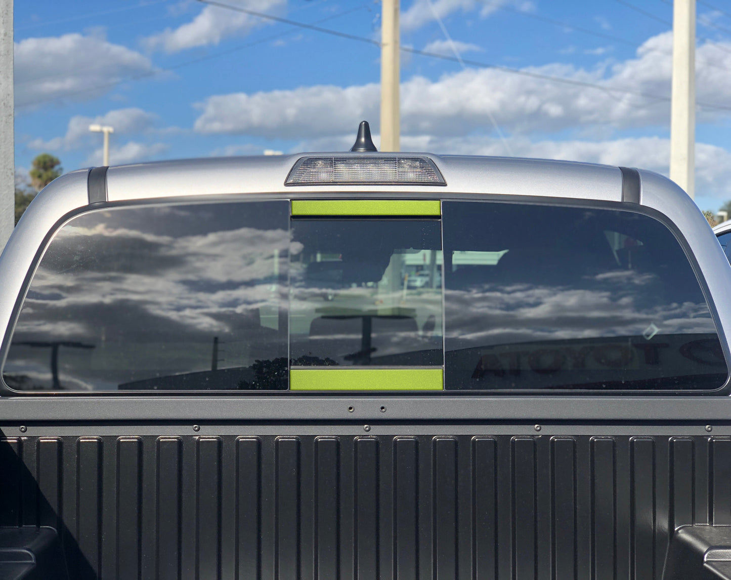 Tufskinz Rear Power Sliding Window Accent Overlays | '16 - '23 Tacoma