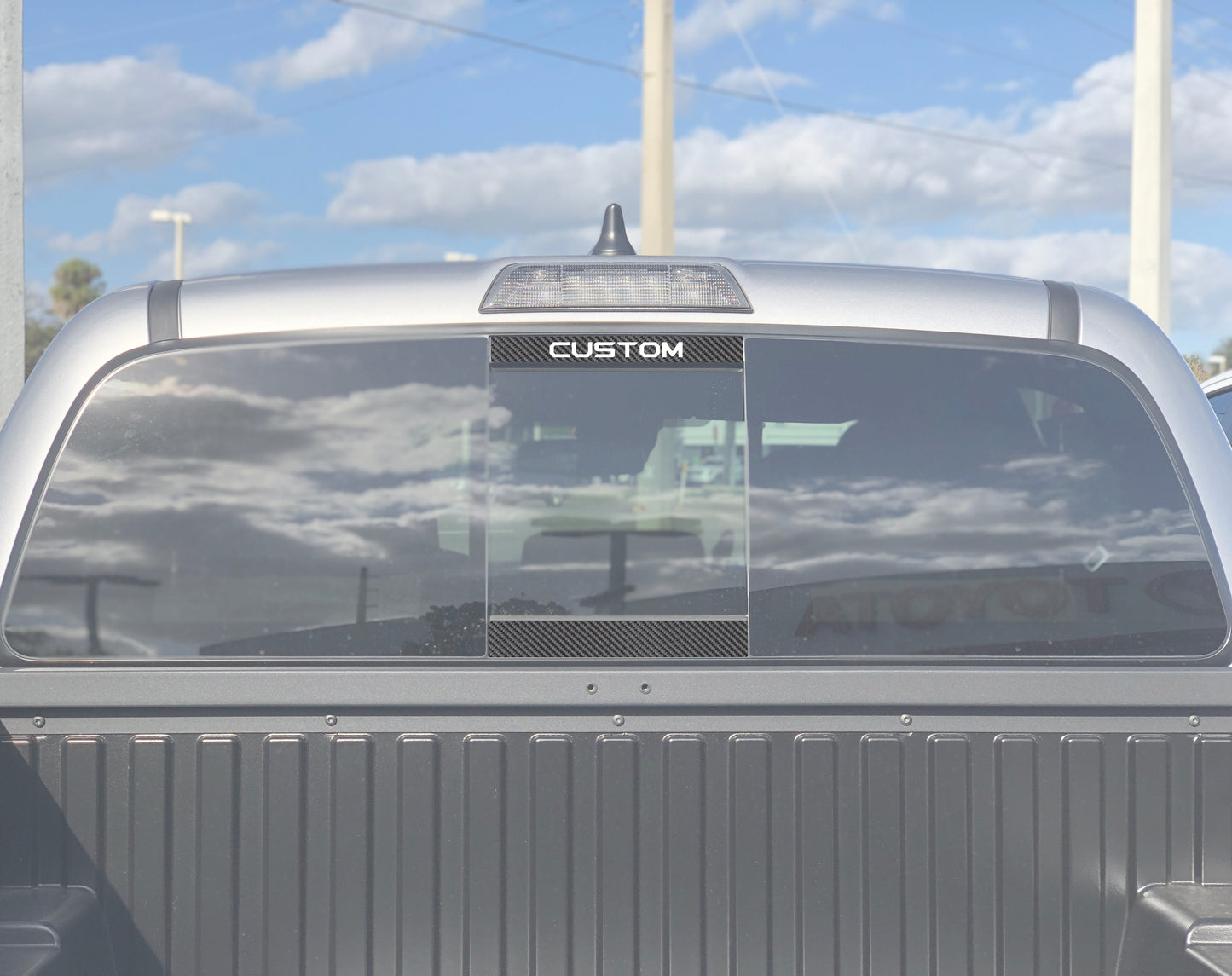 Tufskinz Rear Power Sliding Window Accent Overlays | '16 - '23 Tacoma