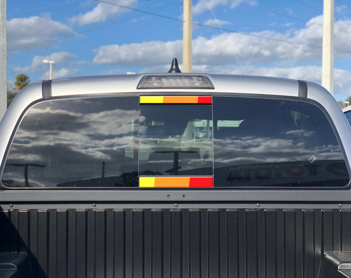 Tufskinz Rear Power Sliding Window Accent Overlays | '16 - '23 Tacoma