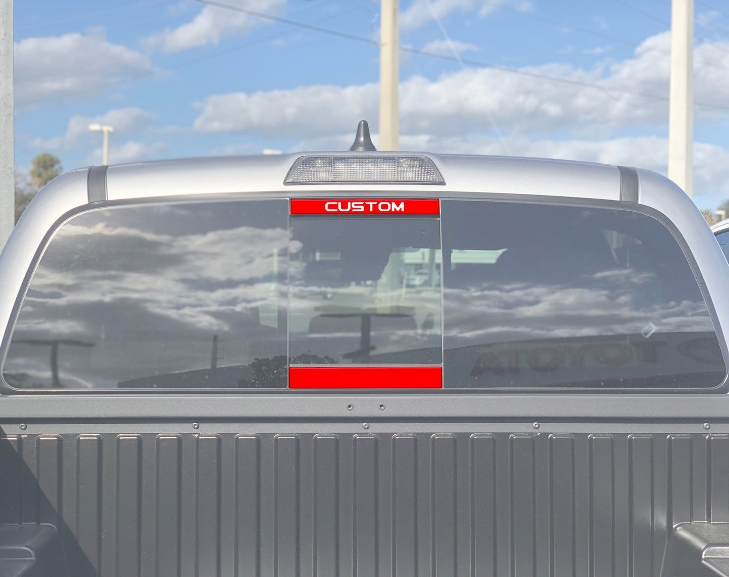Tufskinz Rear Power Sliding Window Accent Overlays | '16 - '23 Tacoma