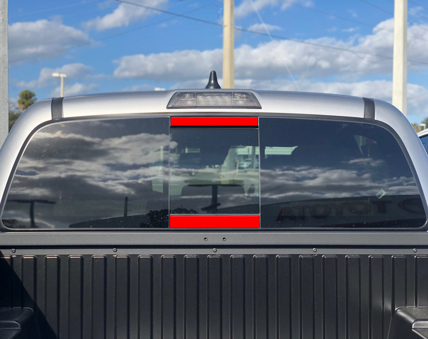 Tufskinz Rear Power Sliding Window Accent Overlays | '16 - '23 Tacoma
