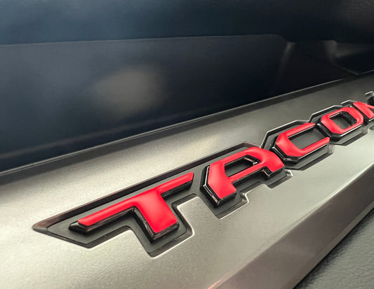 Tufskinz Glovebox Letter Overlays | 2024+ Tacoma