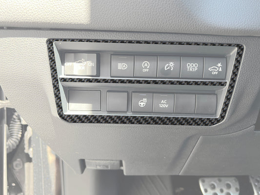 Tufskinz Dim Switch Panel Accent Overlays | 2022+ Tundra & 2023+ Sequoia