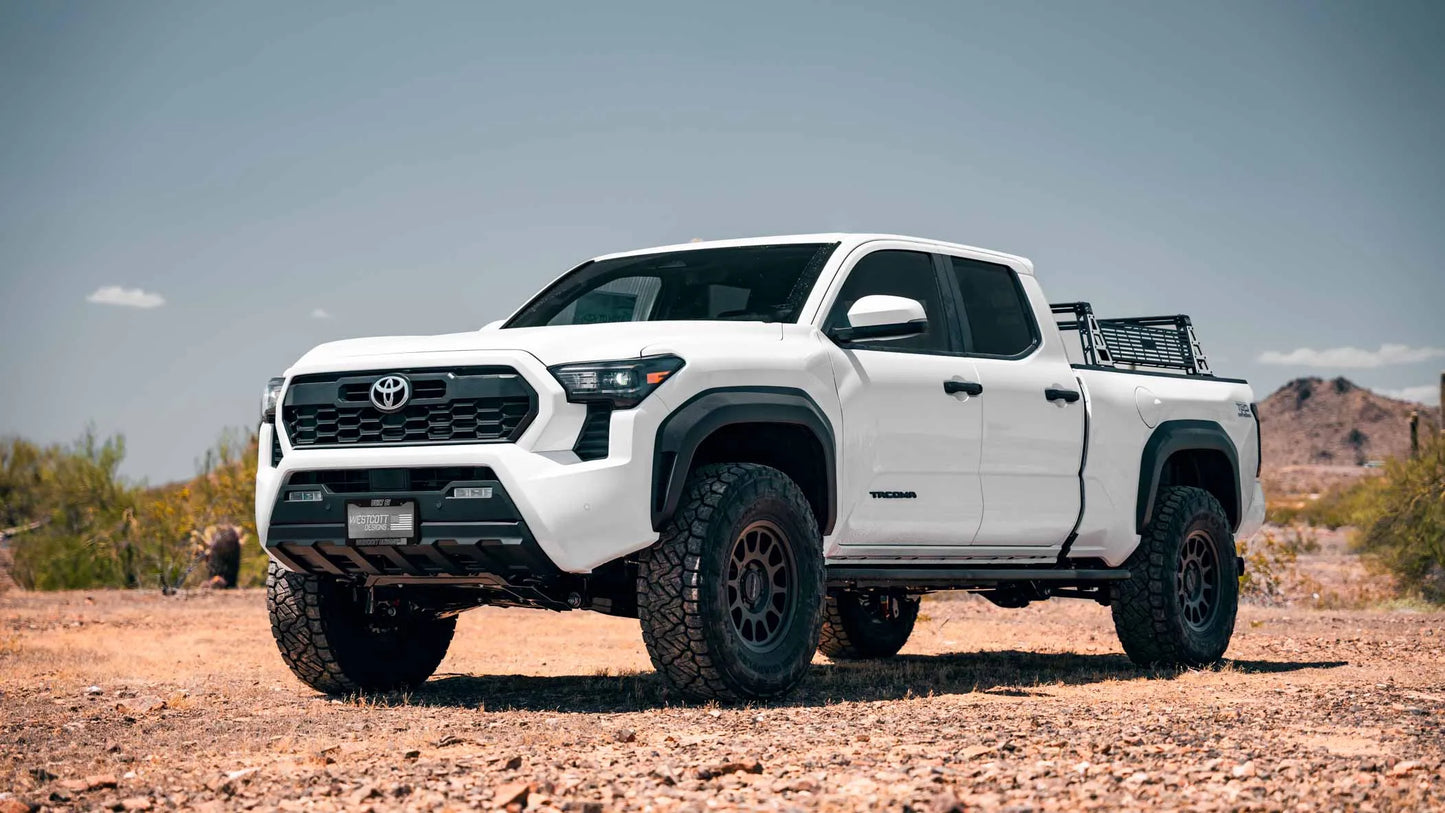 Westcott Designs Long Bed Rock Sliders | 2024+ Tacoma