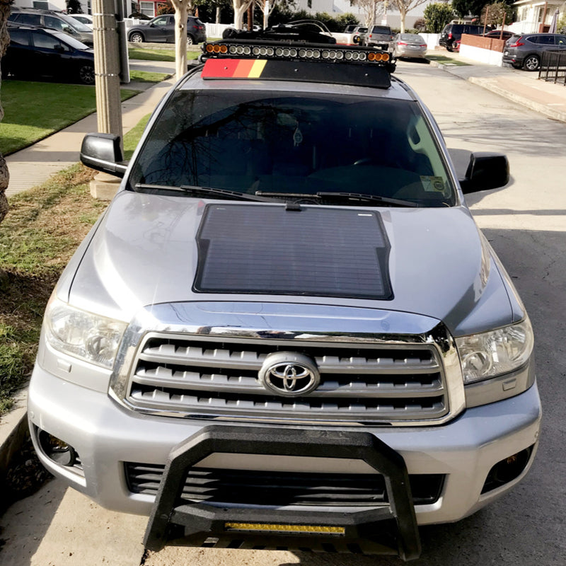 Toyota Sequoia Lensun 85W Hood Flexible Solar Panel | '08 - '22 Sequoia