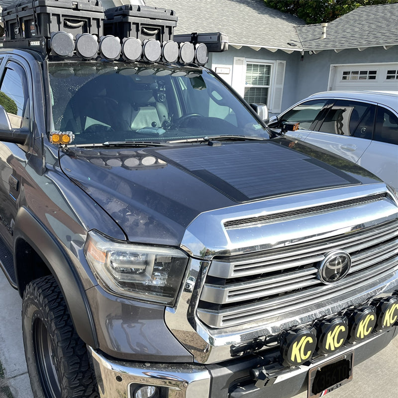 Toyota Tundra Lensun 90W Hood Flexible Solar Panel | '14 - '21 Tundra