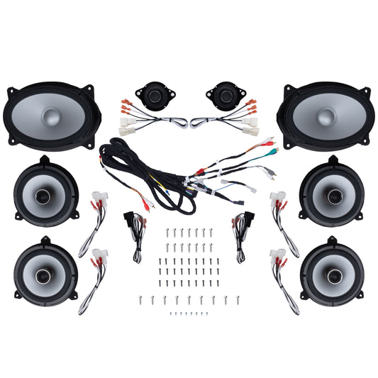 Alpine Plug & Play 8-Speaker, 4-Channel Amp & Powered Subwoofer Bundle (6x9 Front Door Speakers) | '10 - '24 4Runner